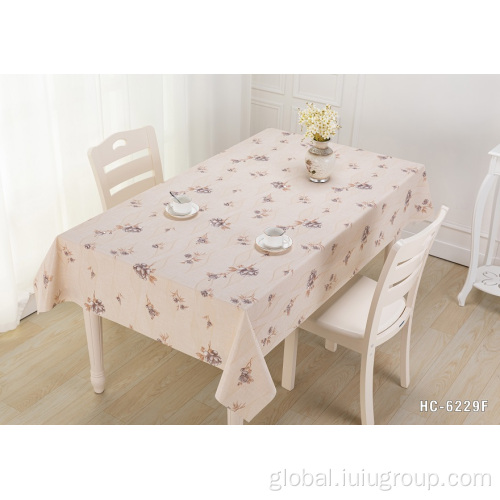 Beautiful Decoration Tablecloth OEM Wholesale Embossed Beautiful Decoration PVC Tablecloth Supplier